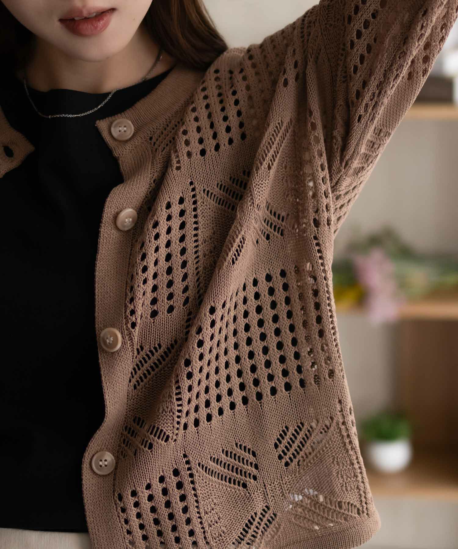 Howdy Marie クロシェ編みカーディガン レディース商品画像-15