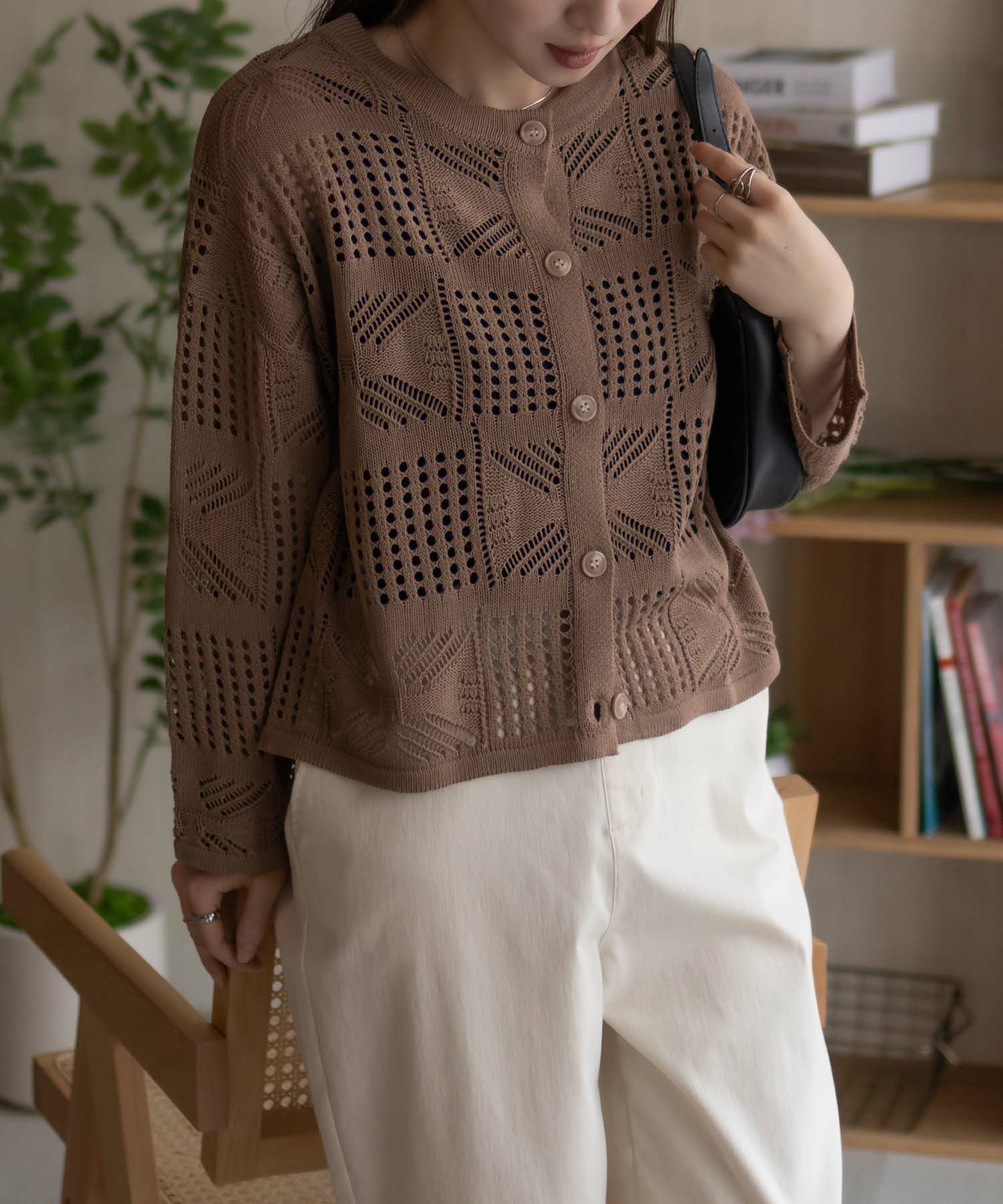 Howdy Marie クロシェ編みカーディガン レディース商品画像-16