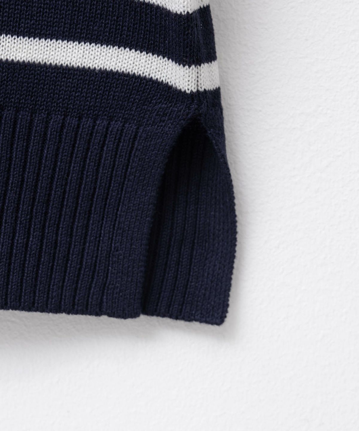 NAVY パネルボーダーニットアンサンブル レディース