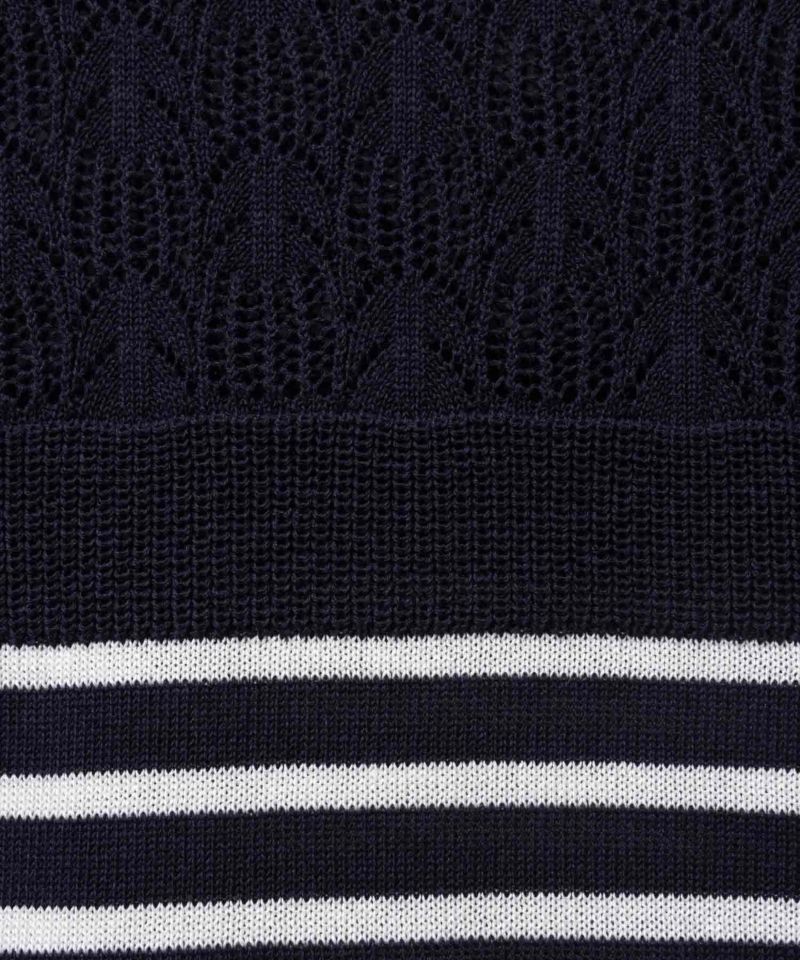 NAVY  パネルボーダーニットアンサンブル レディース商品画像-28