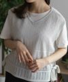 NAVY サイドリボンニットアンサンブル レディース