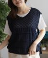 NAVY サイドリボンニットアンサンブル レディース