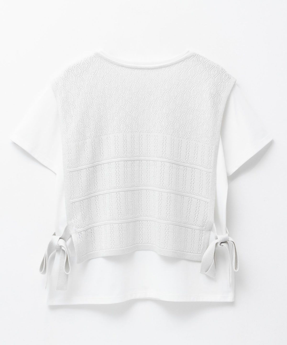 NAVY サイドリボンニットアンサンブル レディース