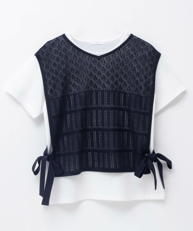 NAVY サイドリボンニットアンサンブル レディース商品画像-22