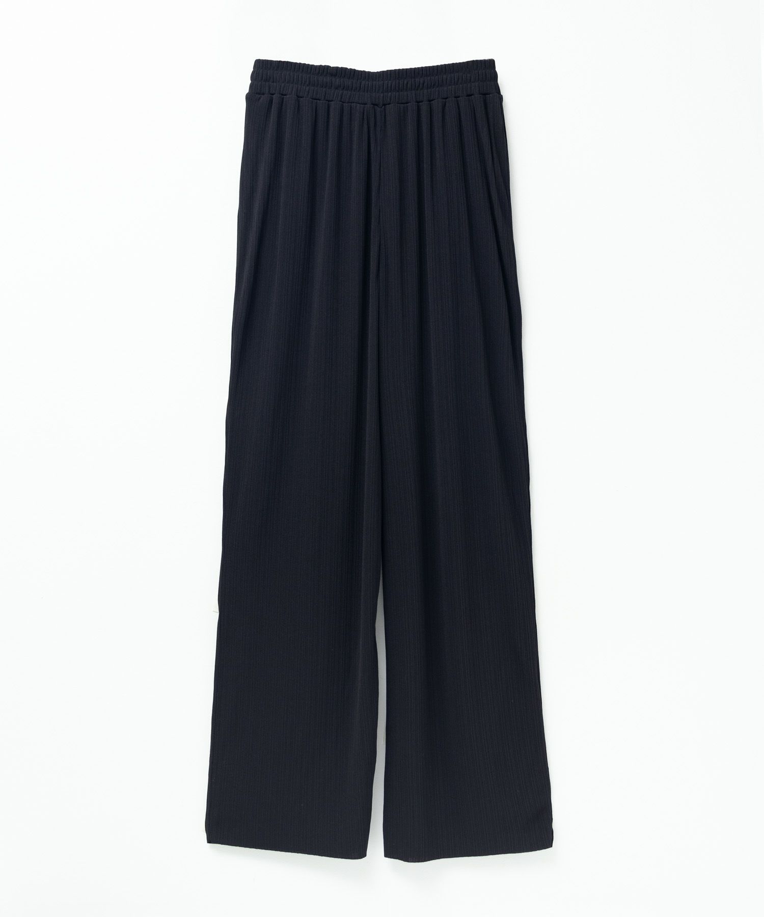 NAVY  カットリブワイドパンツ レディース商品画像-14