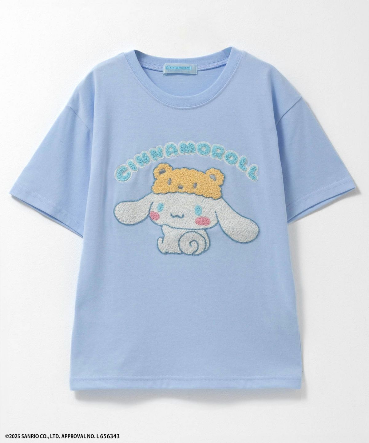 サンリオキャラクターズ シナモロール サガラ刺繍Tシャツ キッズ ネコポス 対応商品