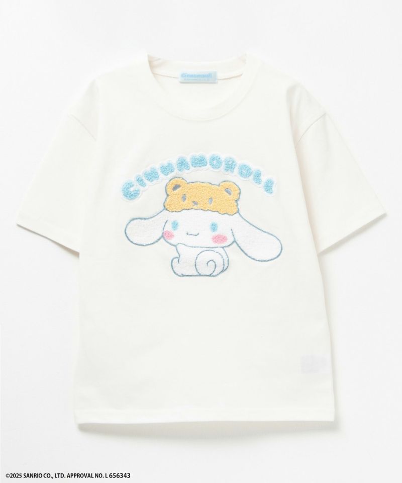 サンリオキャラクターズ シナモロール サガラ刺繍Tシャツ キッズ メール便 対応商品商品画像-3