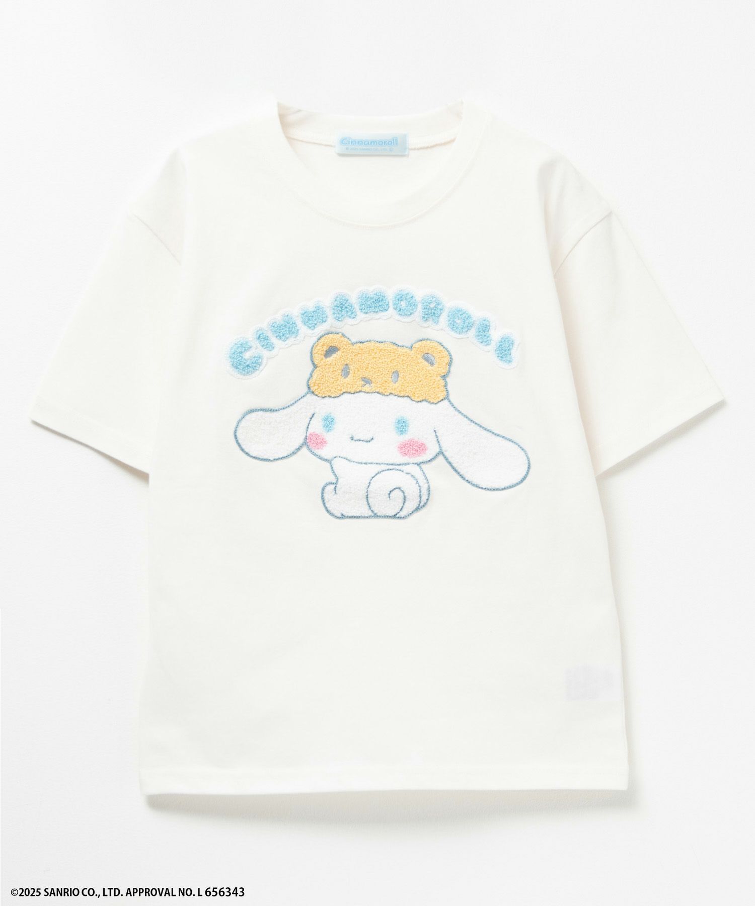 サンリオキャラクターズ シナモロール サガラ刺繍Tシャツ キッズ メール便 対応商品商品画像-3