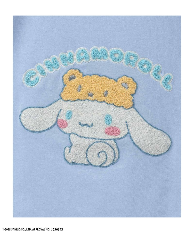 サンリオキャラクターズ シナモロール サガラ刺繍Tシャツ キッズ メール便 対応商品商品画像-5