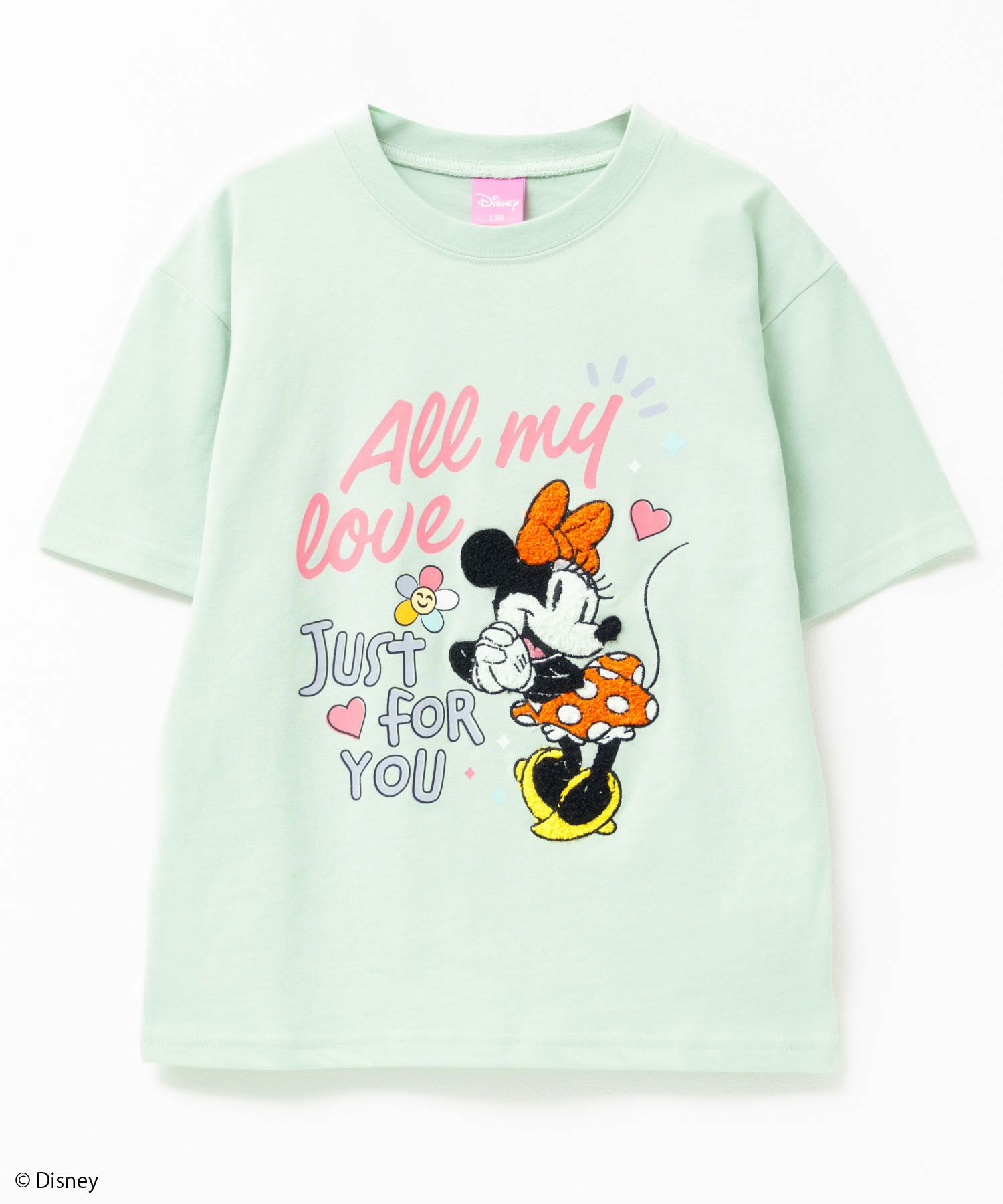 Disney ミニーマウス / サガラ刺繍Tシャツ キッズ メール便 対応商品商品画像-1