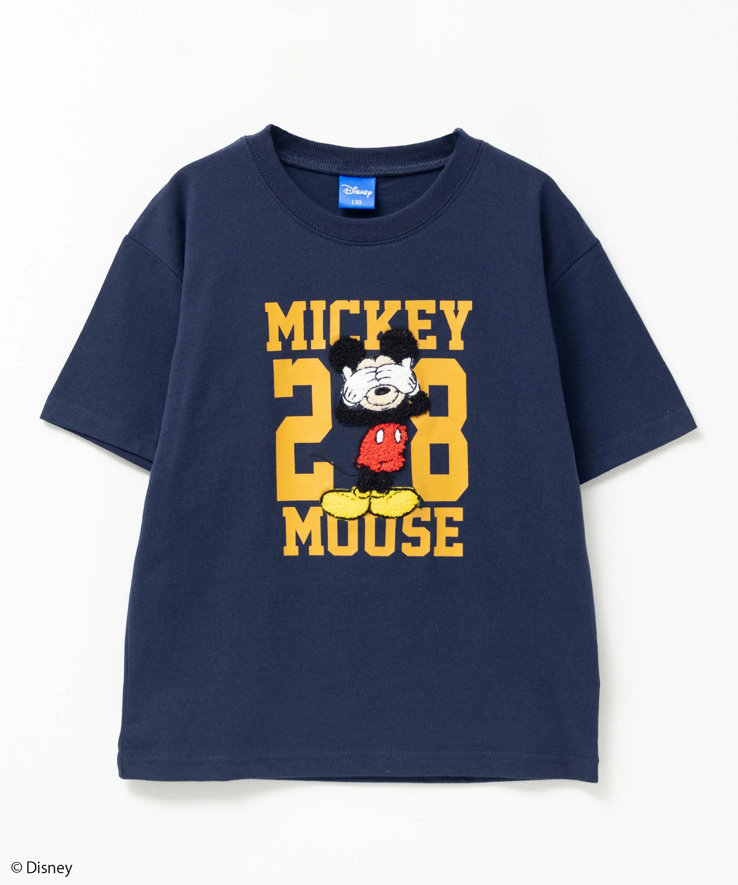 Disney ミッキーマウス / サガラ刺繍Tシャツ キッズ メール便 対応商品商品サムネイル-1