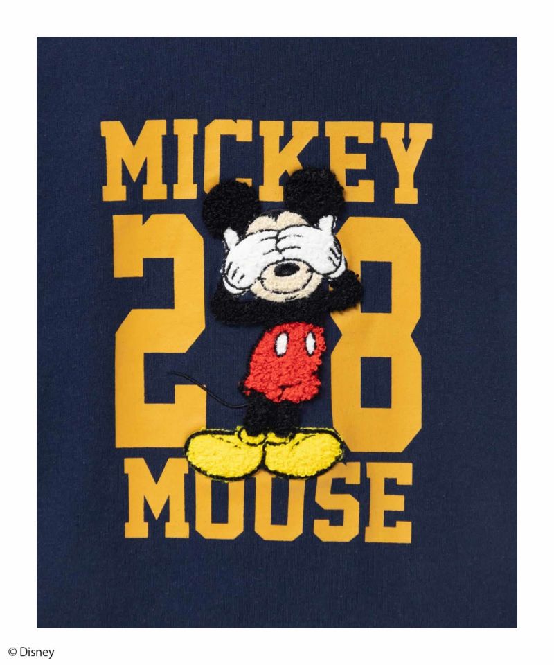 Disney ミッキーマウス / サガラ刺繍Tシャツ キッズ メール便 対応商品商品画像-3