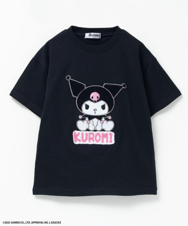 サンリオキャラクターズ クロミ サガラ刺繍Tシャツ キッズ メール便 対応商品商品画像-1