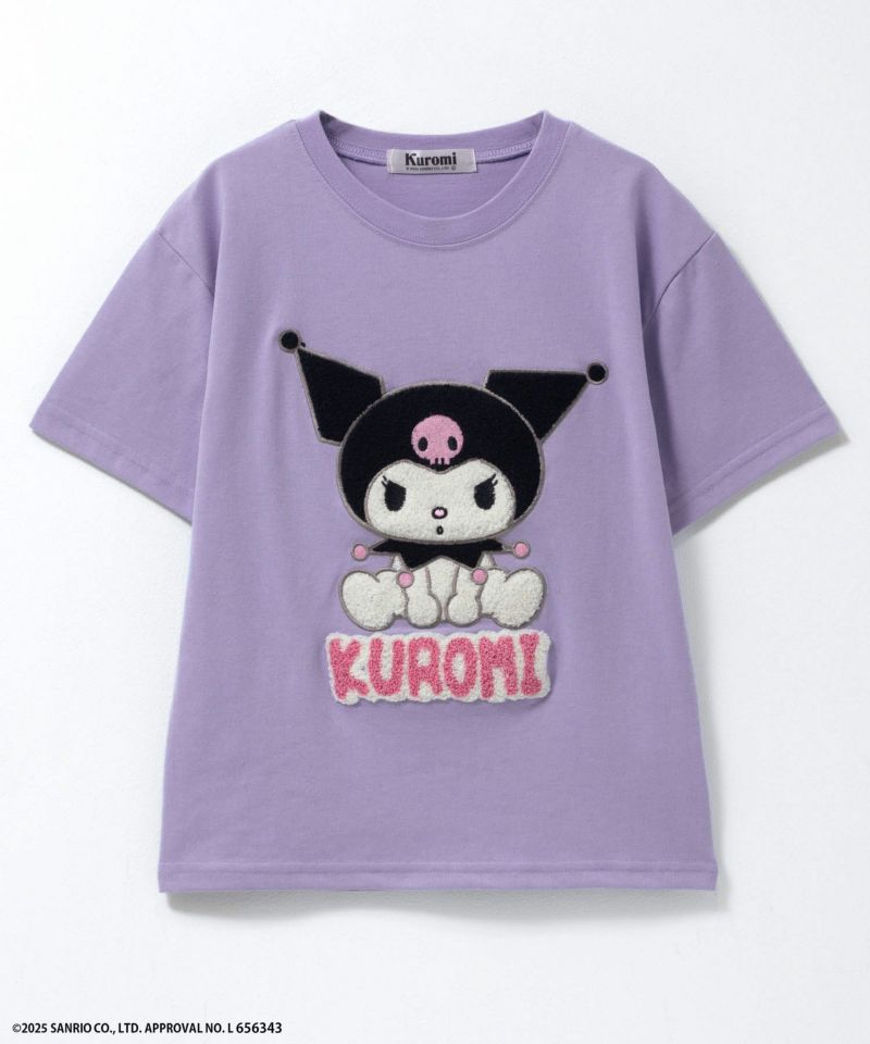 サンリオキャラクターズ クロミ サガラ刺繍Tシャツ キッズ メール便 対応商品商品画像-3