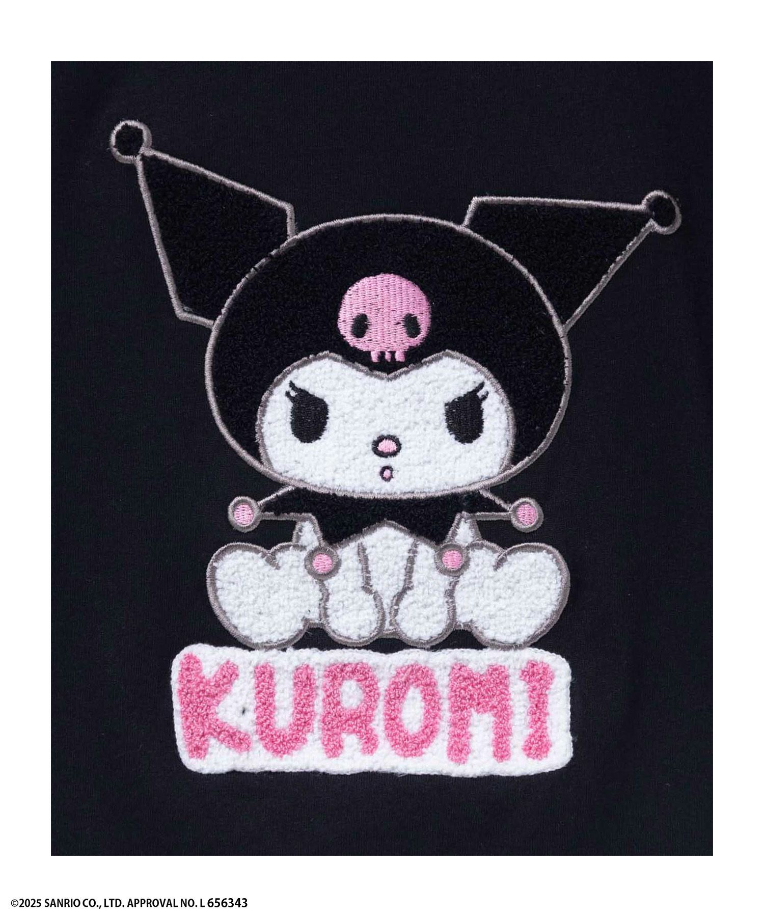 サンリオキャラクターズ クロミ サガラ刺繍Tシャツ キッズ メール便 対応商品商品画像-5