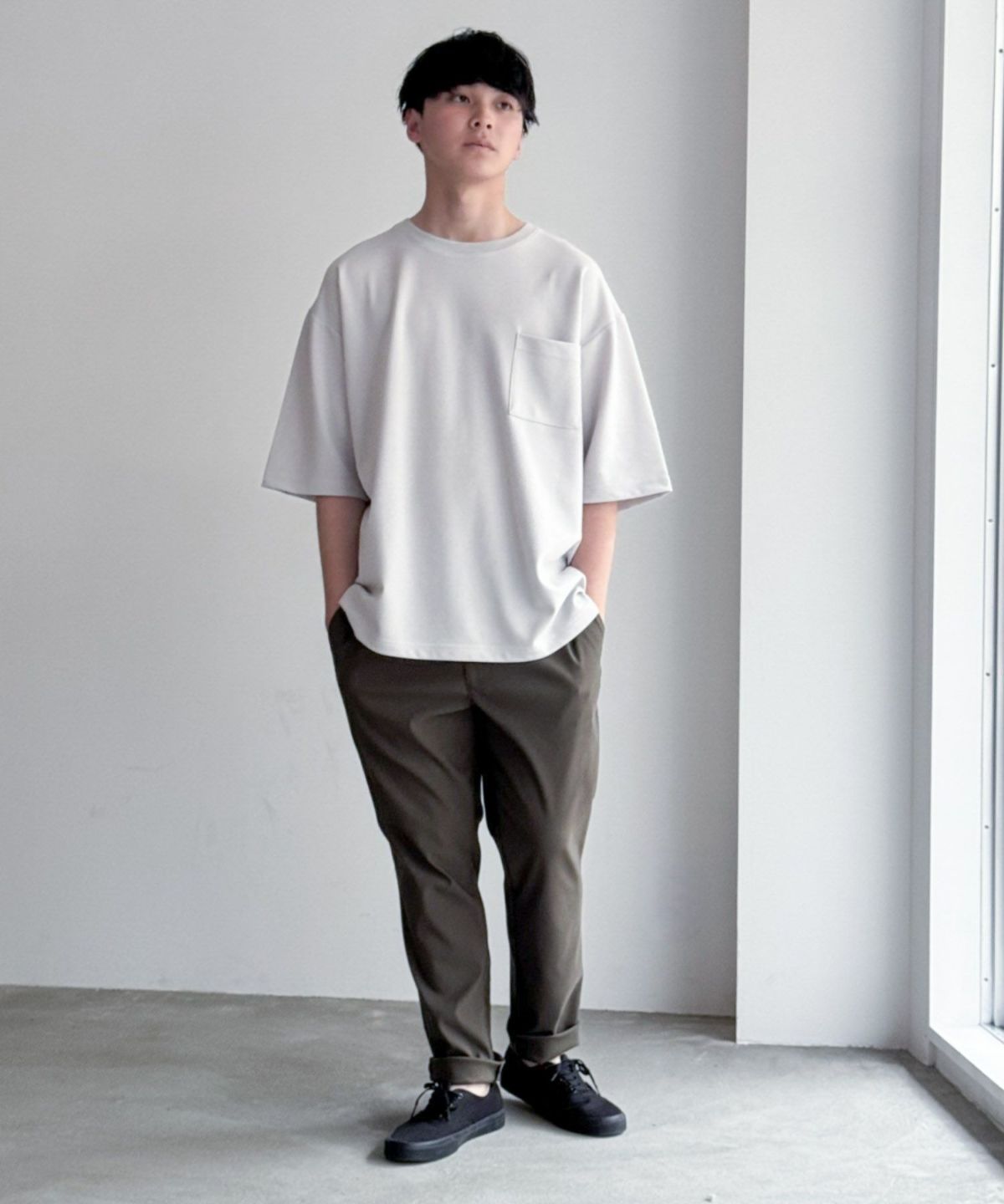 NAVY マイラク ツイルパンツ メンズ