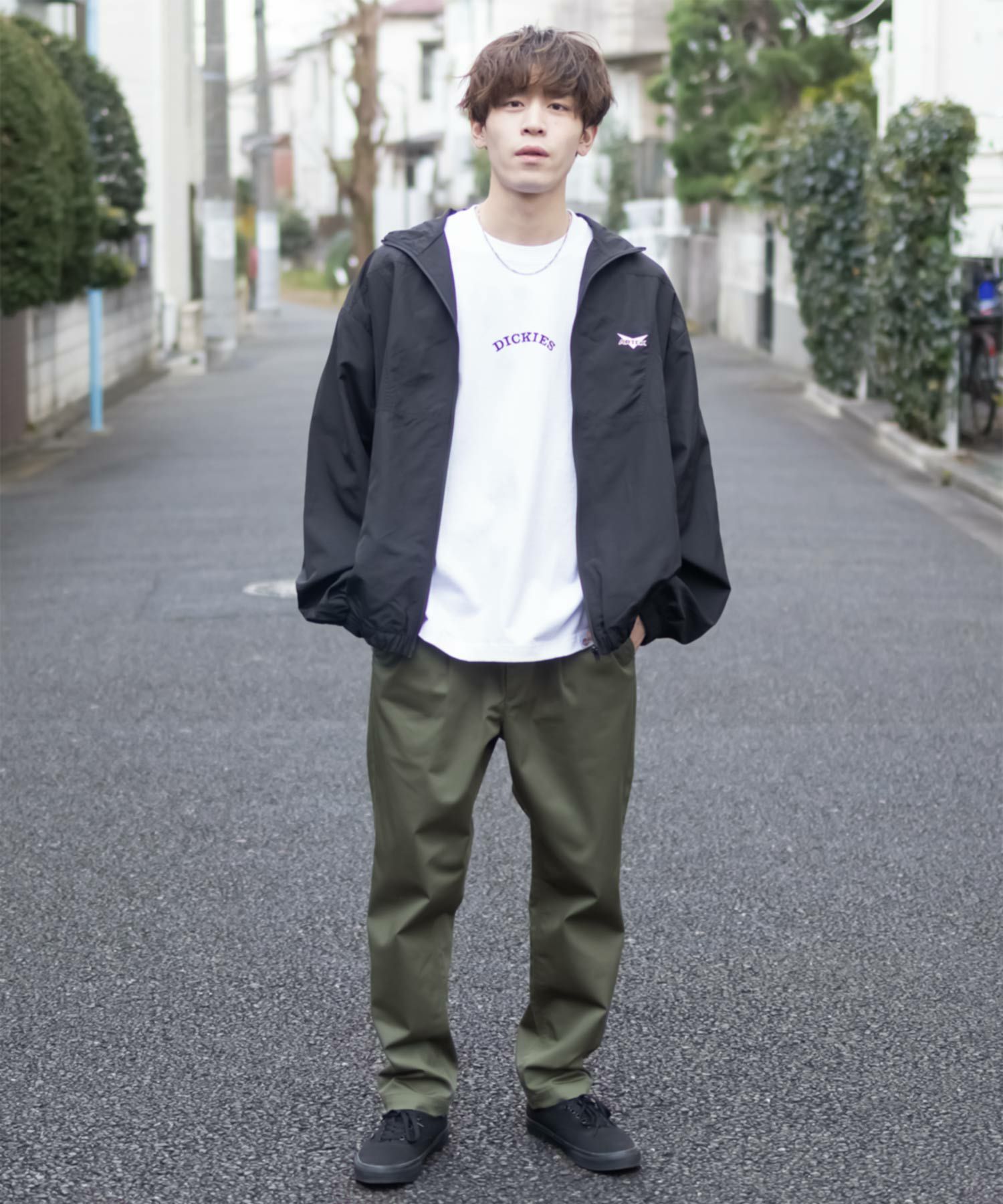 Dickies ツイルストレッチイージーパンツ メンズ