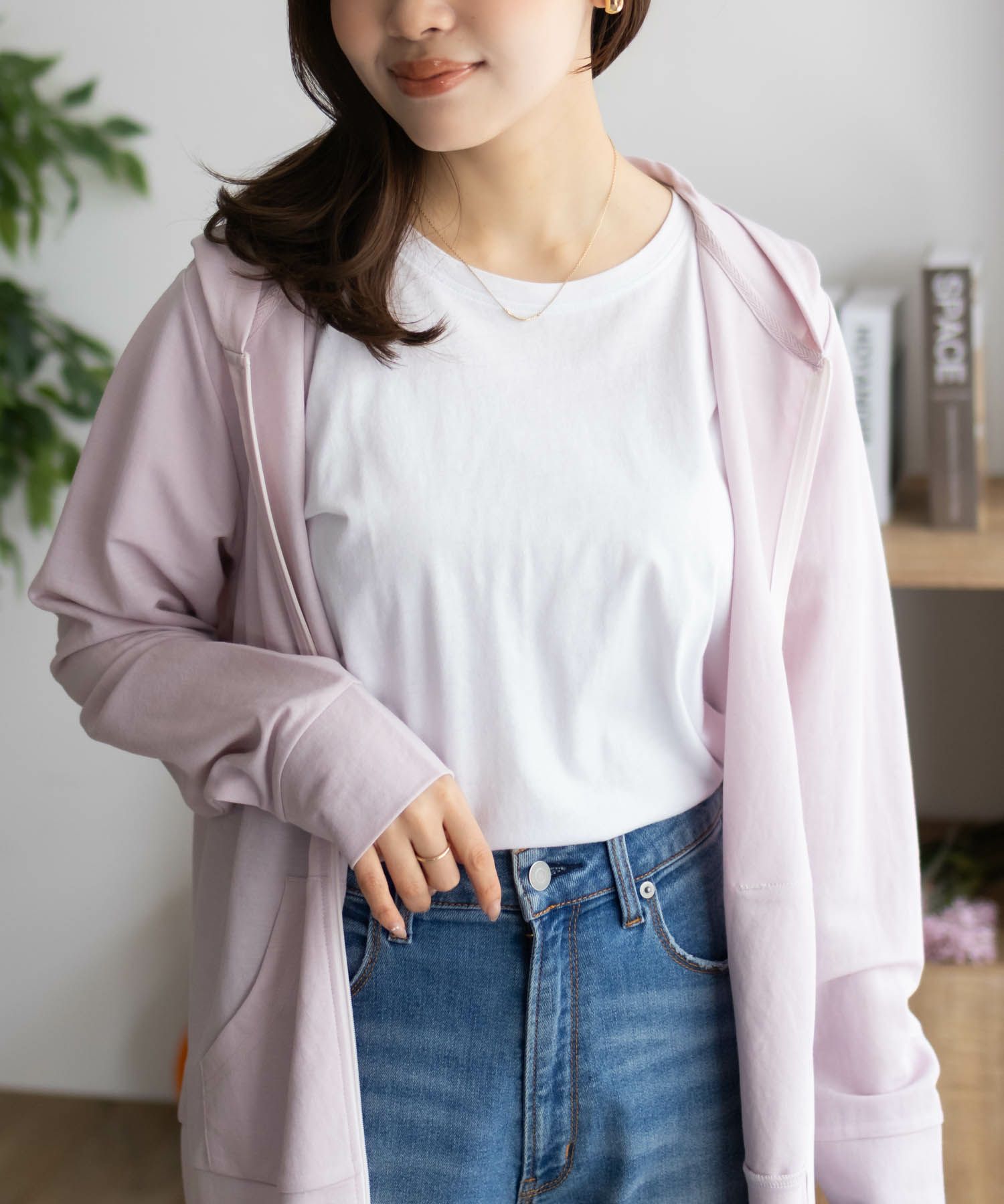 nAvy SARARI UVパーカー レディース