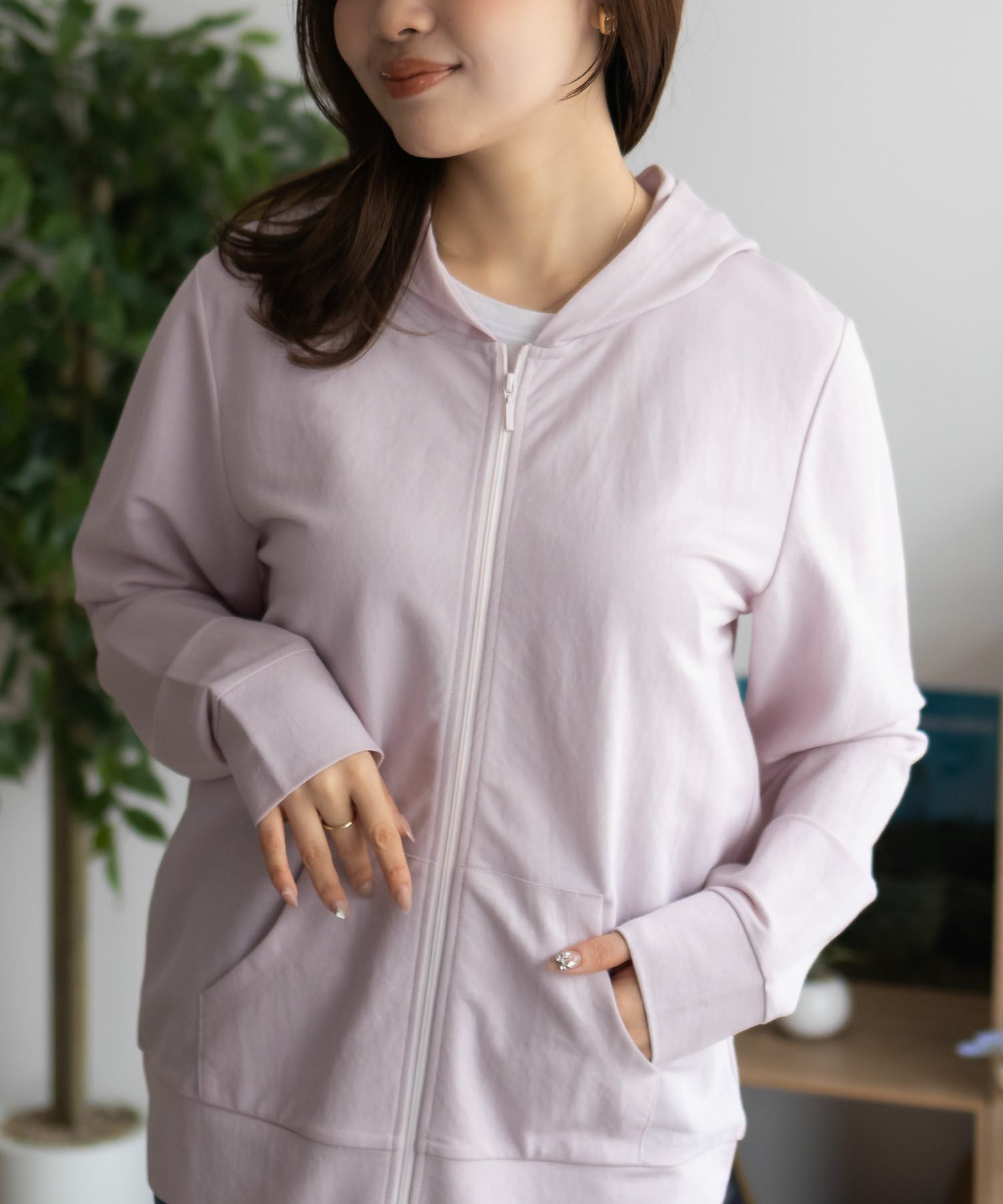 nAvy SARARI 冷感 UVカットパーカー レディース商品サムネイル-7