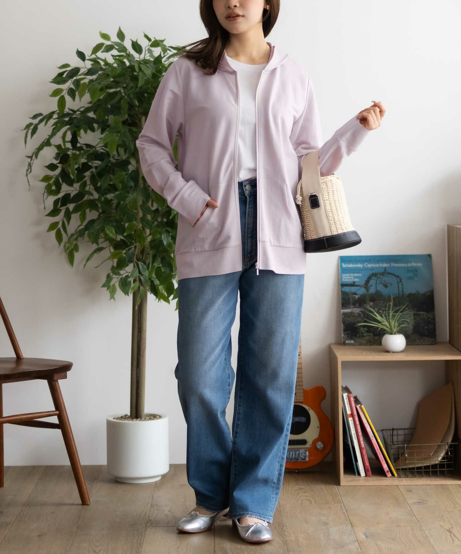 nAvy SARARI UVパーカー レディース