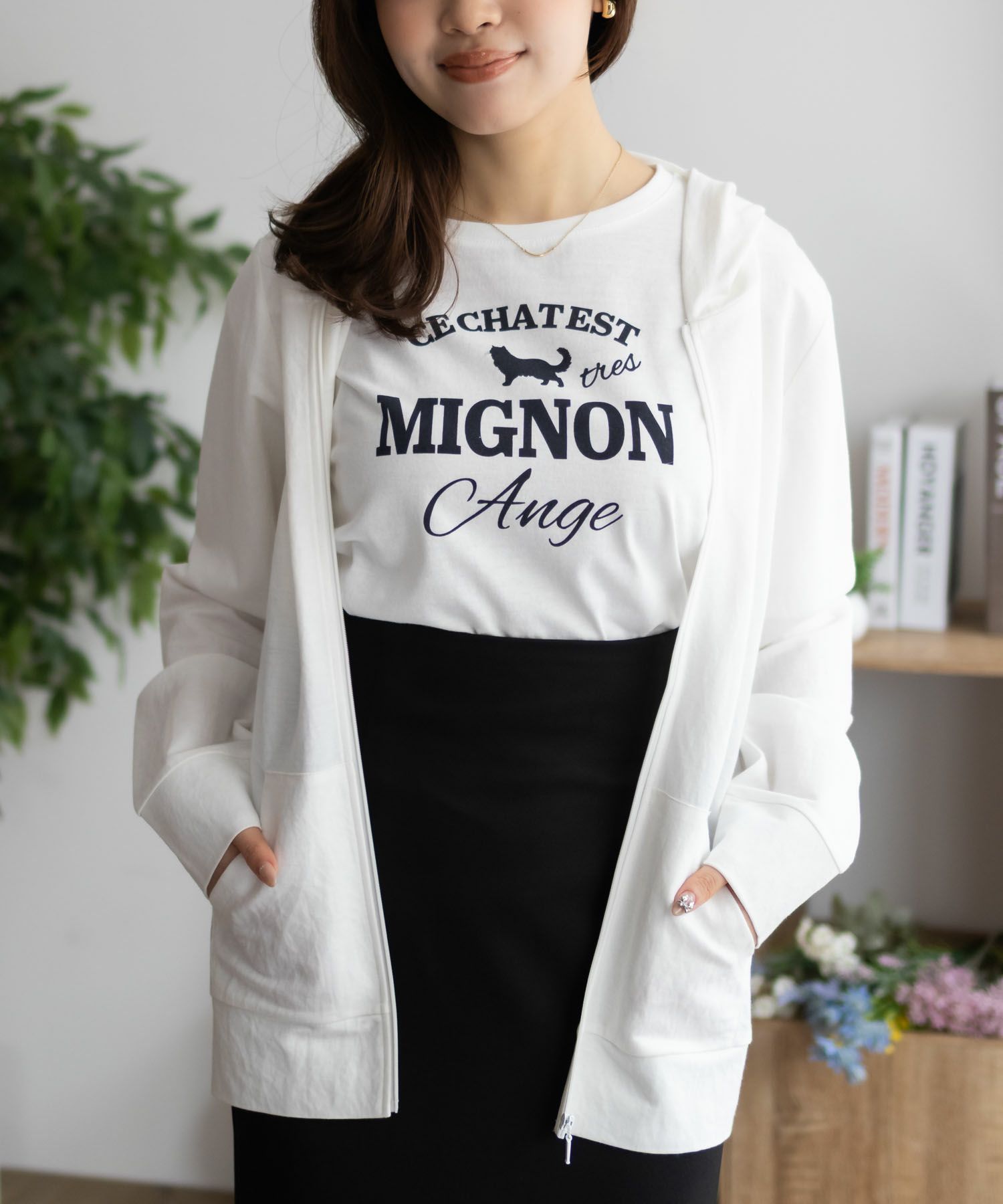 nAvy SARARI 冷感 UVカットパーカー レディース商品画像-11