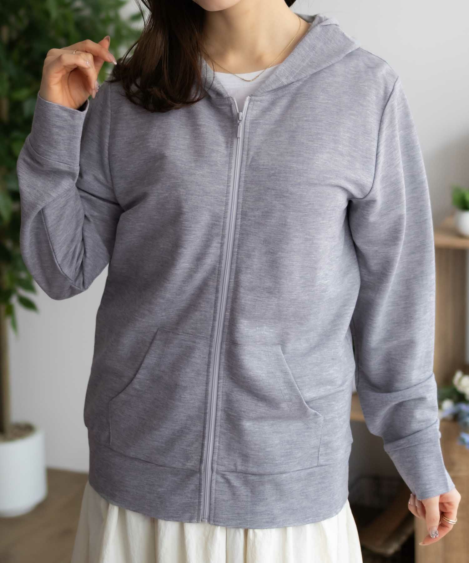 nAvy SARARI 冷感 UVカットパーカー レディース商品画像-14