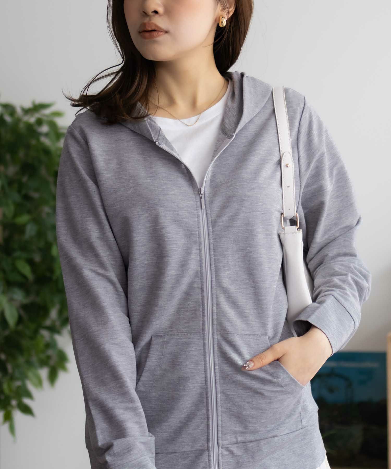 nAvy SARARI 冷感 UVカットパーカー レディース商品画像-15