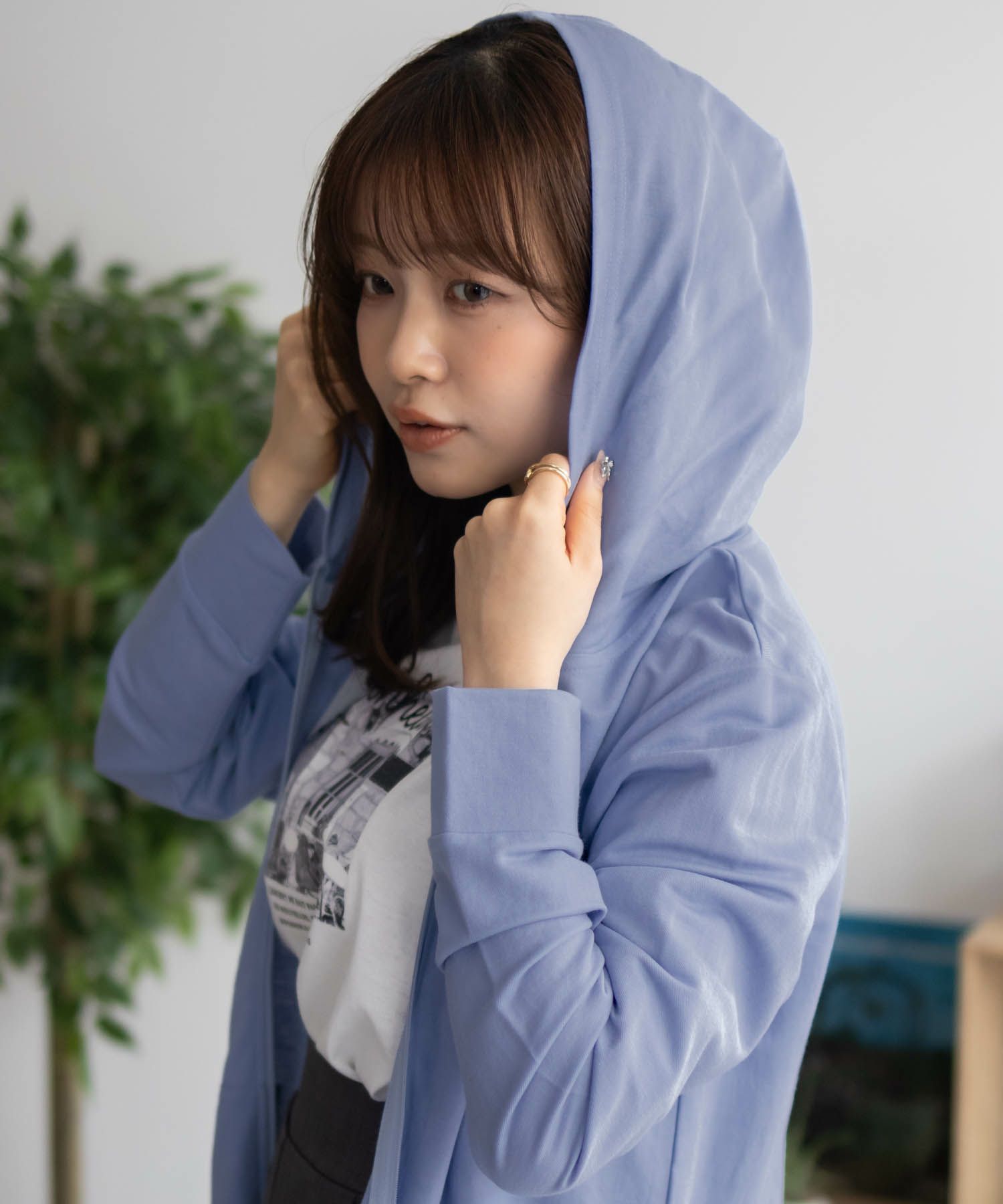 nAvy SARARI 冷感 UVカットパーカー レディース商品サムネイル-21
