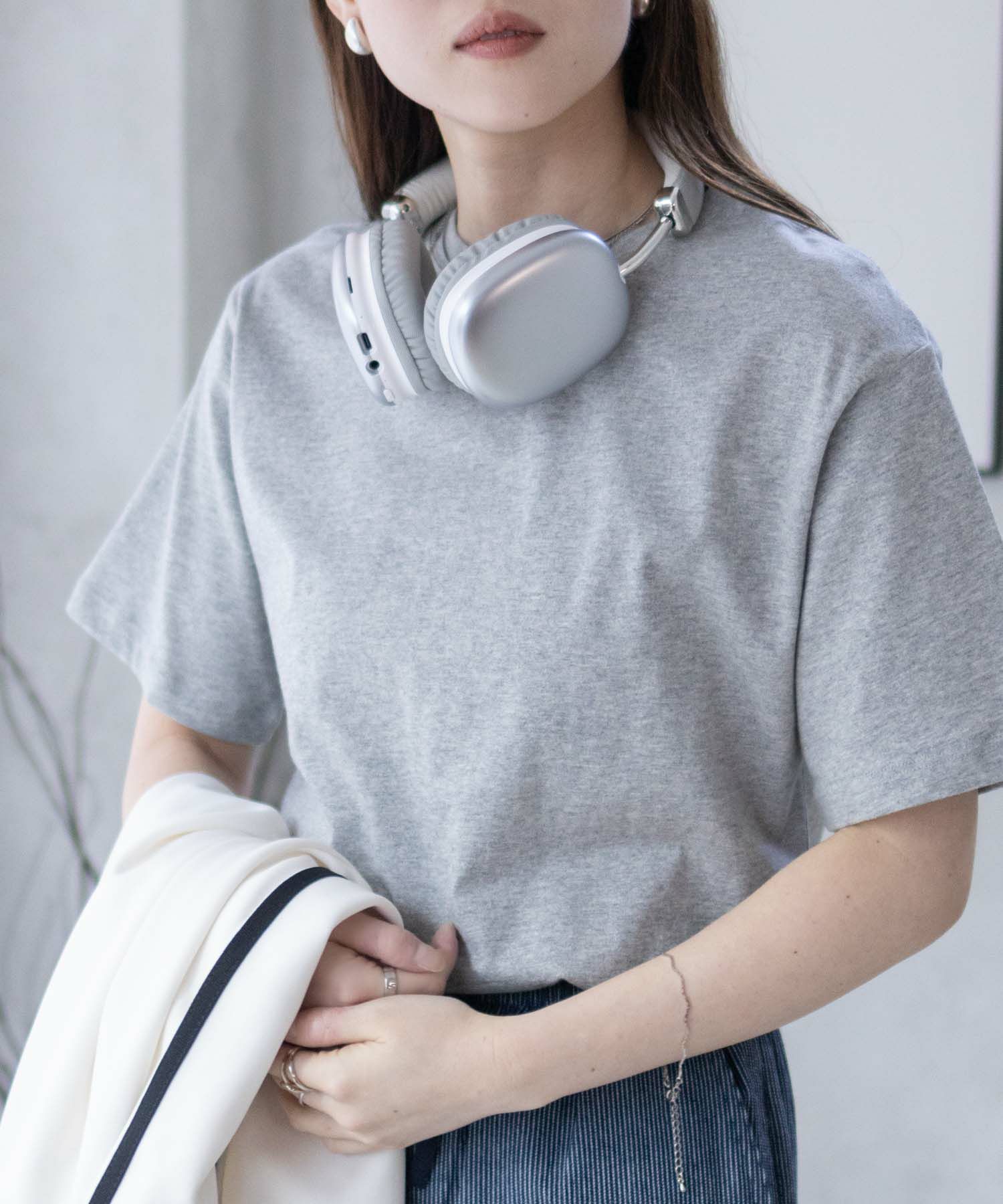 nAvy 無地クルーTシャツ レディース商品画像-2