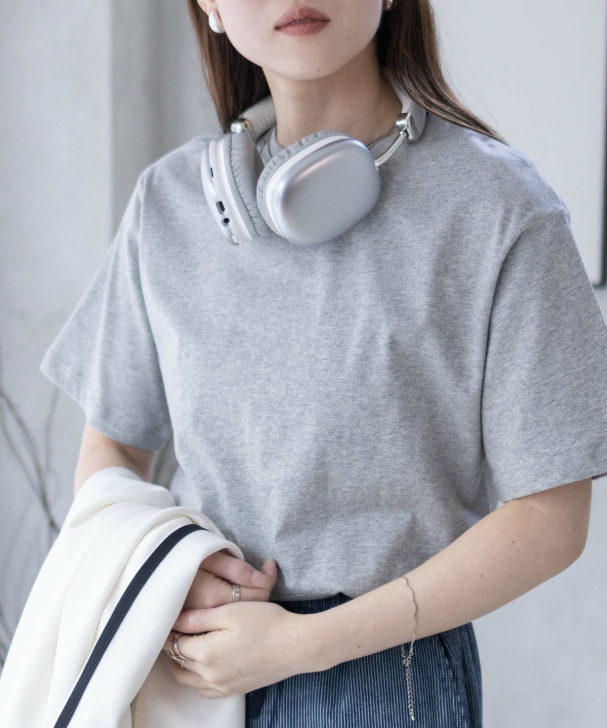 nAvy 無地クルーTシャツ レディース