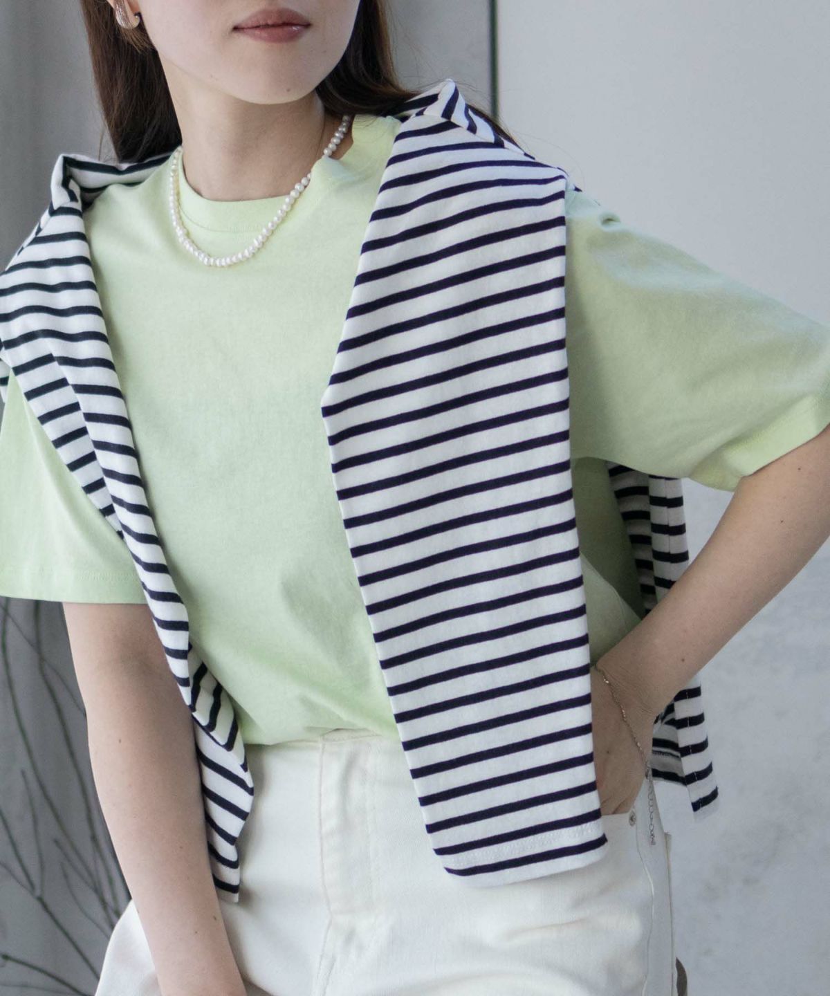 nAvy 無地クルーTシャツ レディース