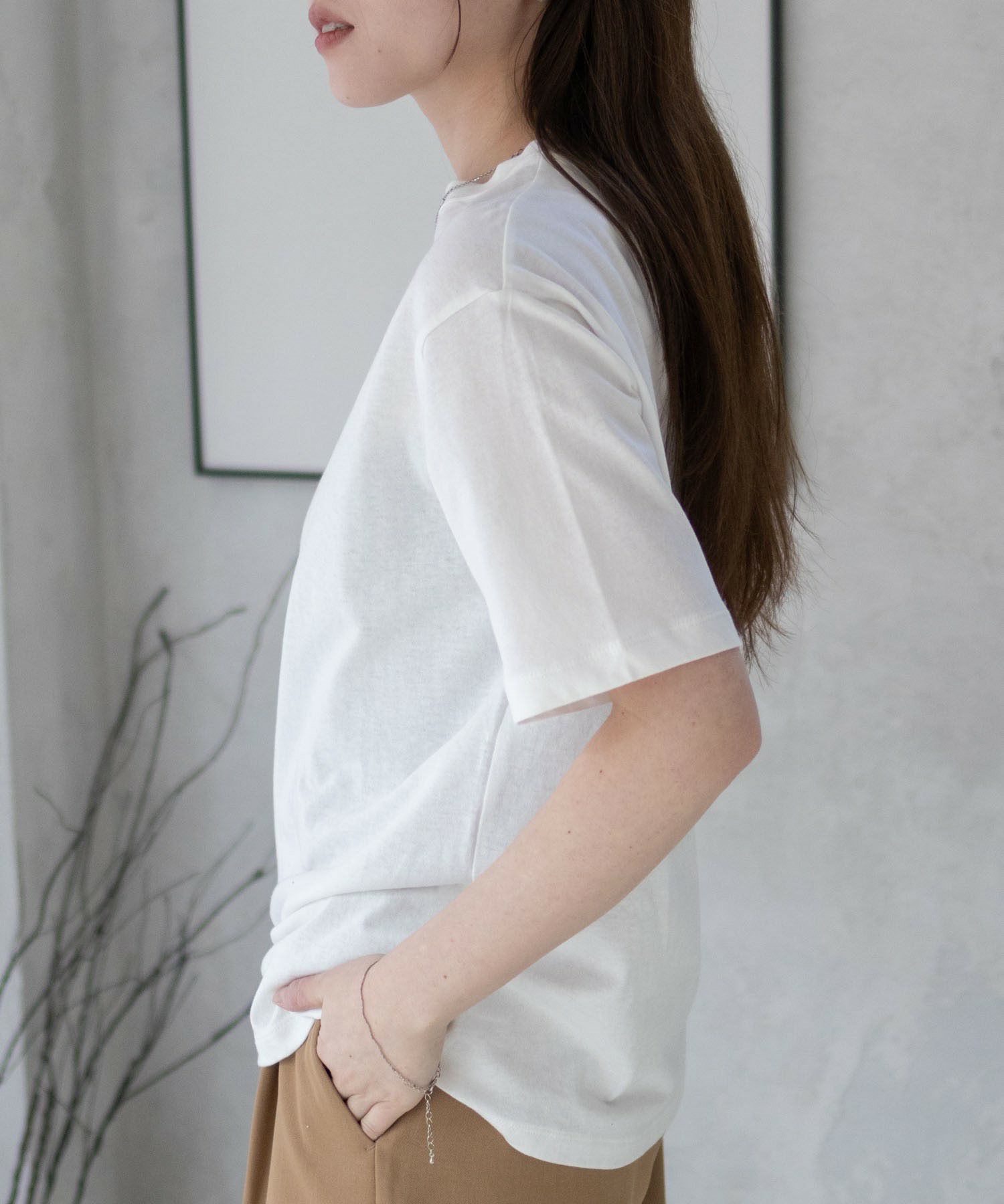 nAvy 無地クルーTシャツ レディース商品画像-8