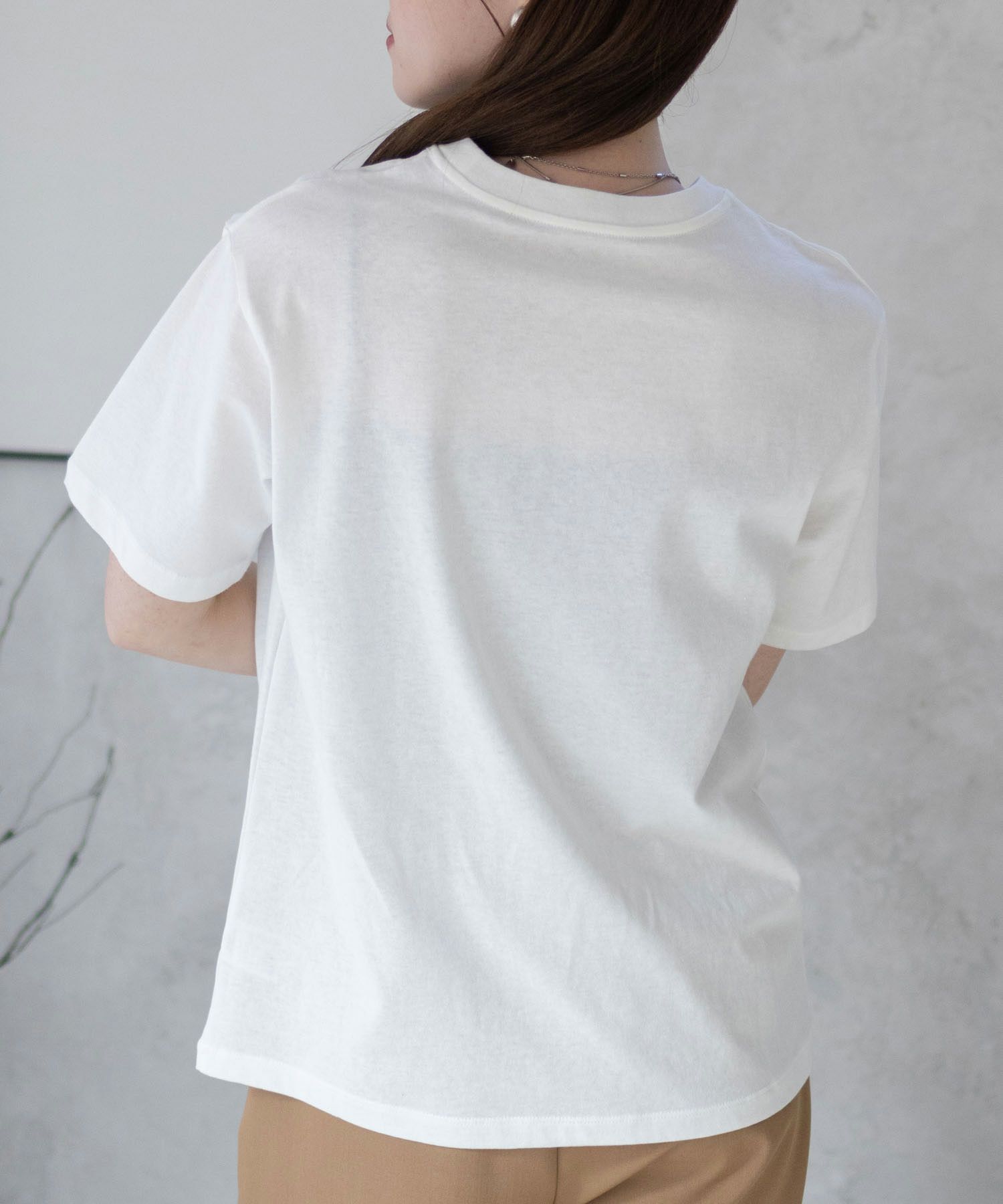 nAvy 無地クルーTシャツ レディース商品画像-9