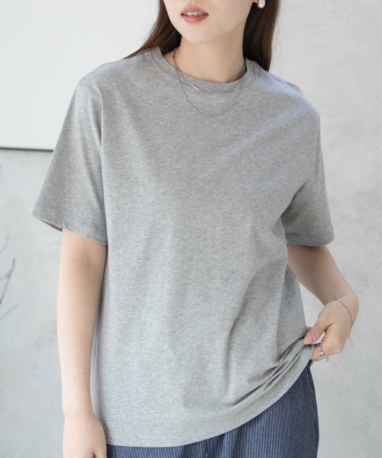nAvy  無地クルーTシャツ レディース商品画像-11