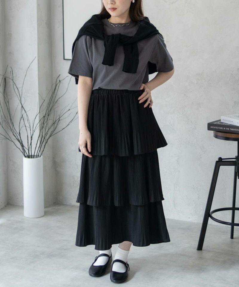 nAvy 無地クルーTシャツ レディース商品画像-16