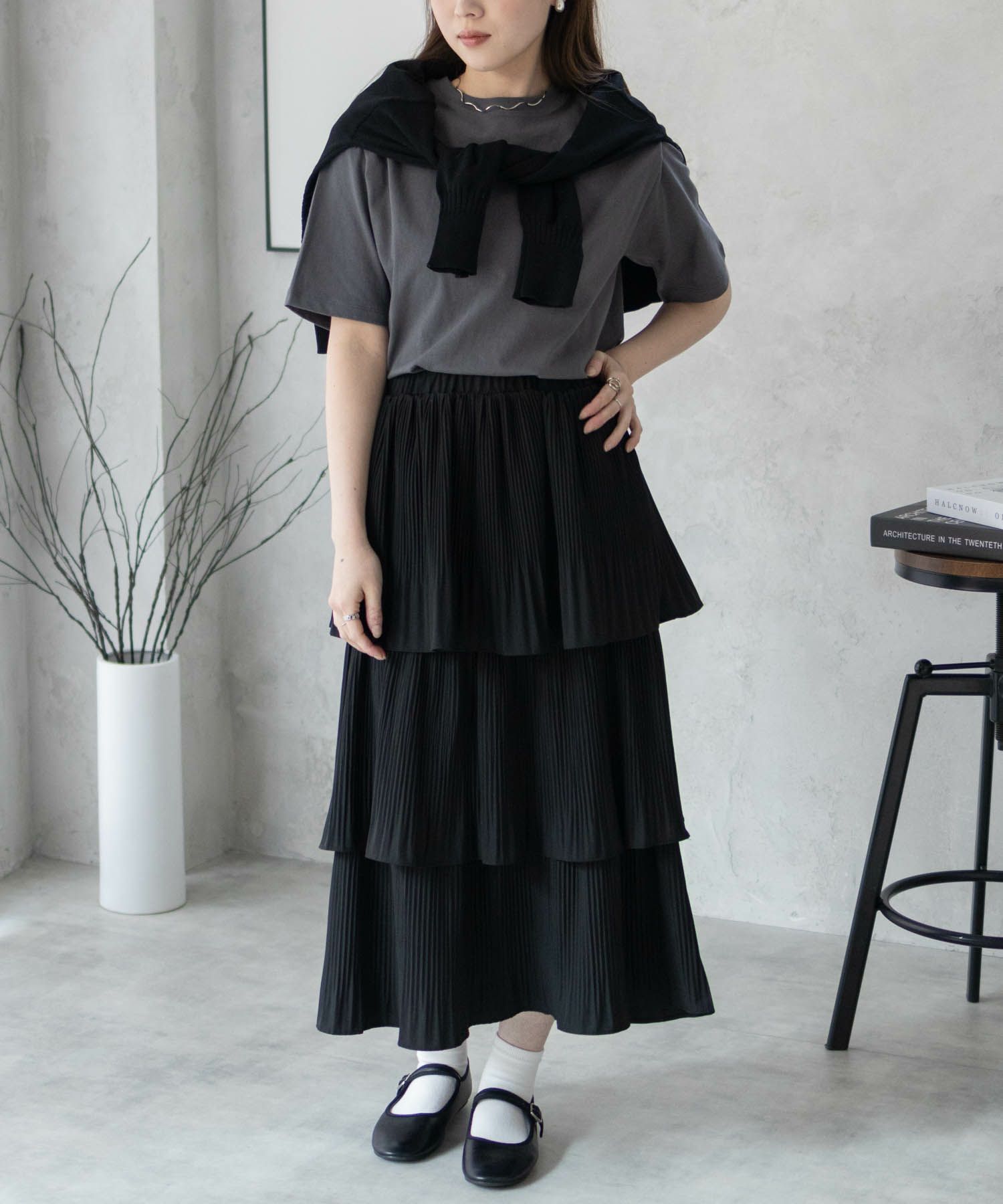 nAvy  無地クルーTシャツ レディース商品画像-16