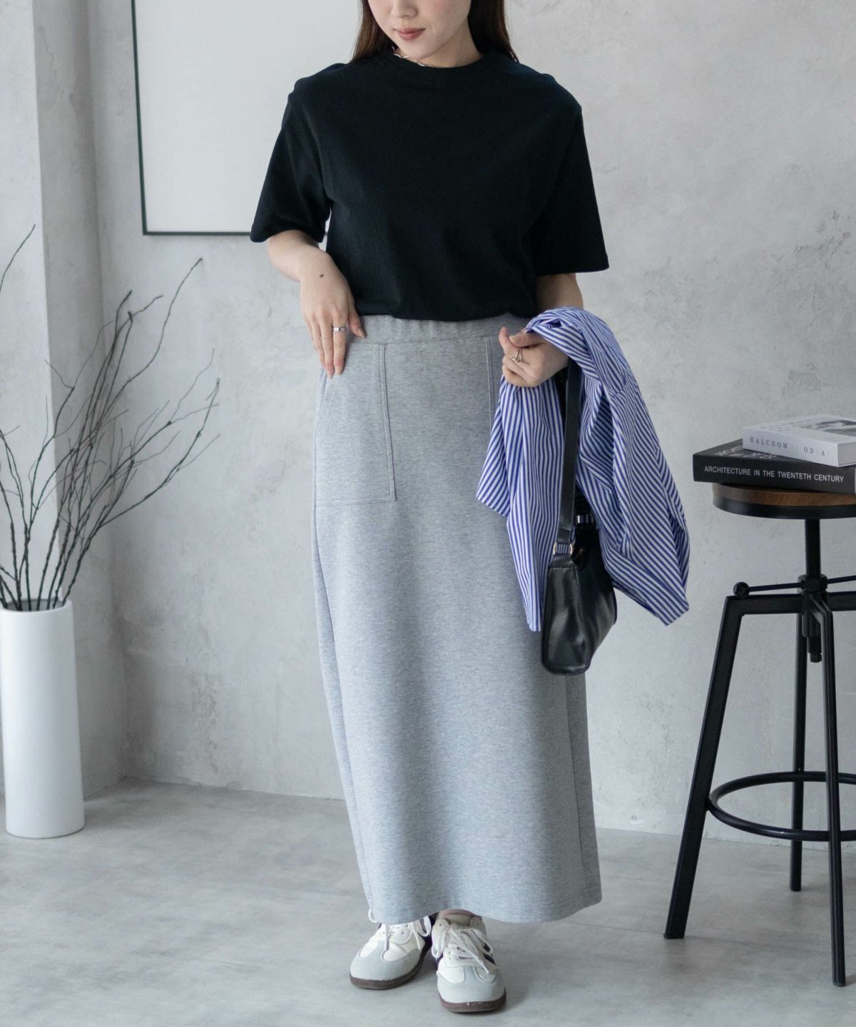 nAvy 無地クルーTシャツ レディース