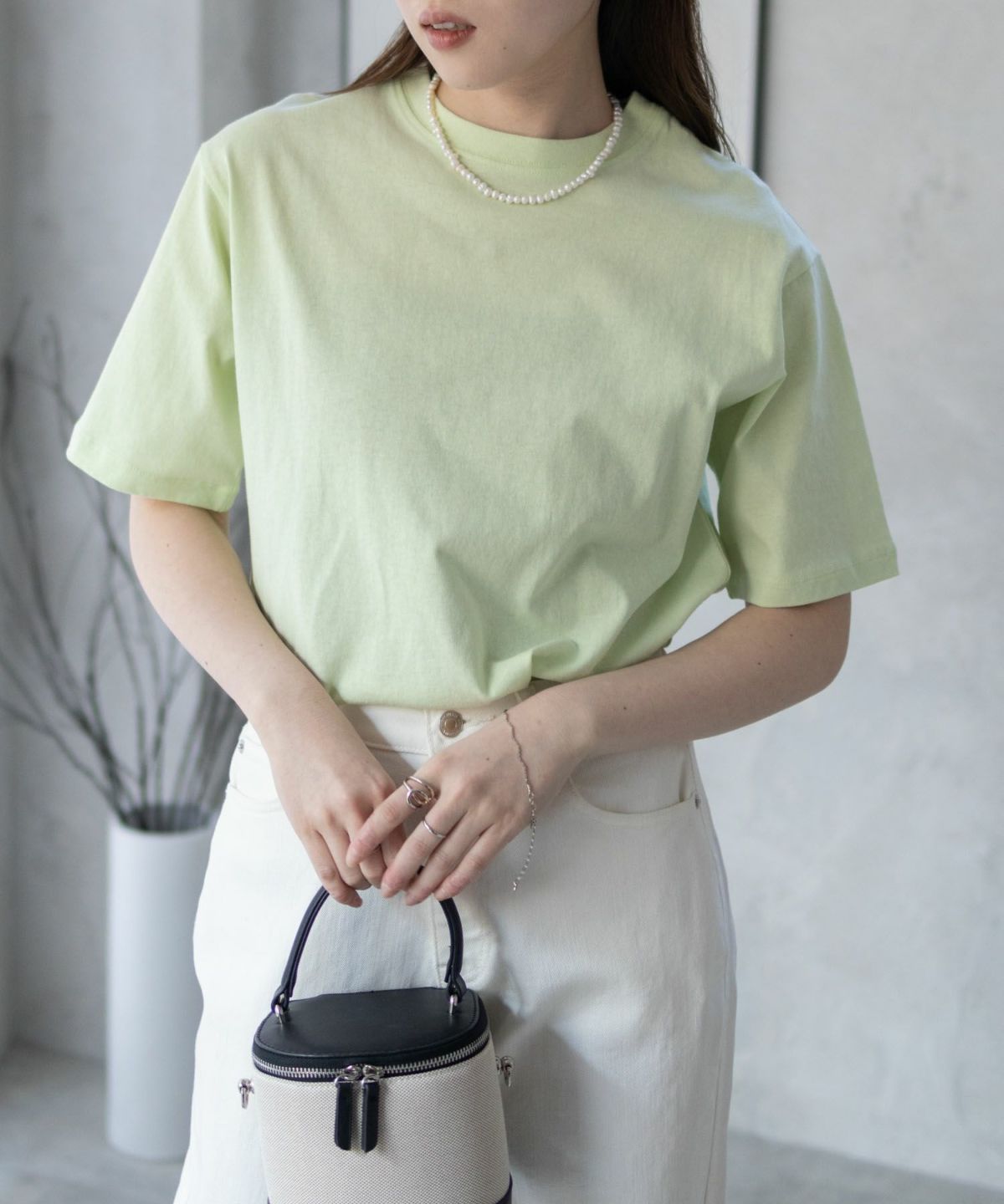 nAvy 無地クルーTシャツ レディース