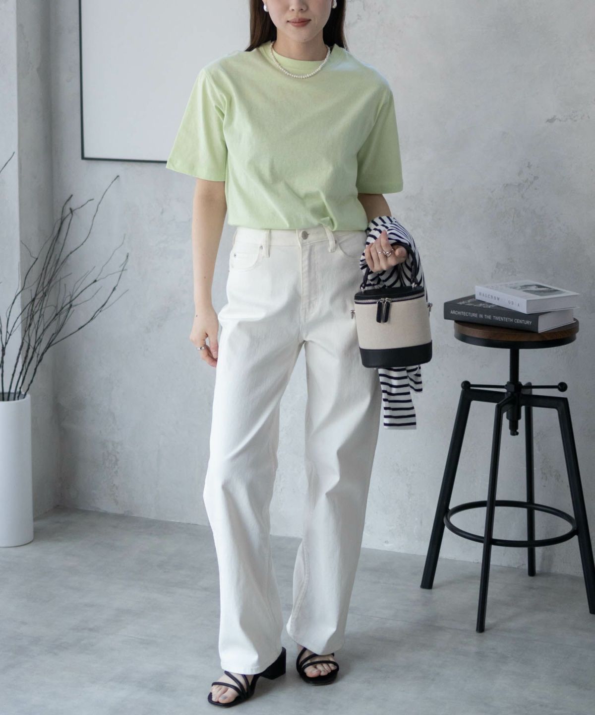 nAvy 無地クルーTシャツ レディース