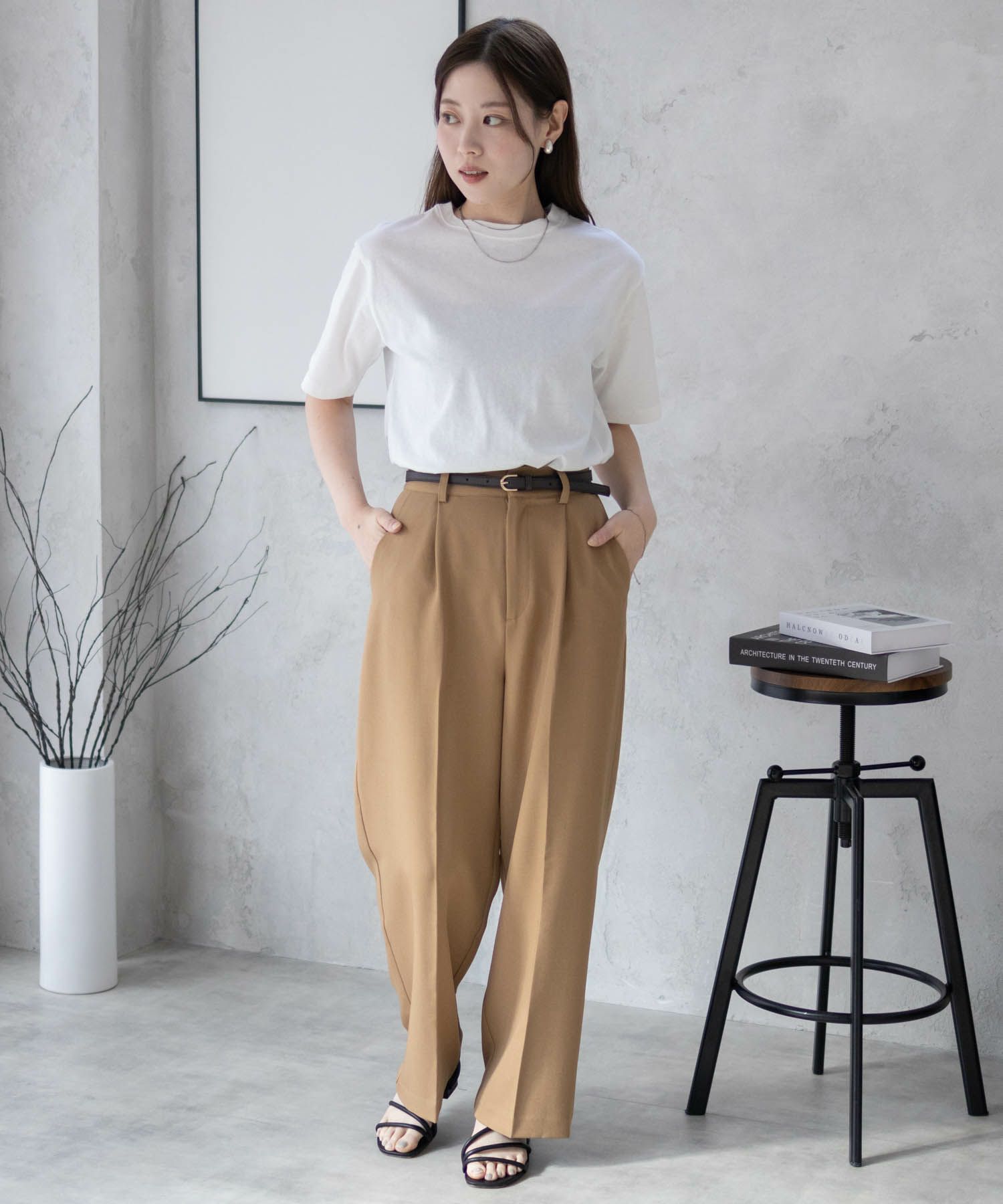 nAvy 無地クルーTシャツ レディース商品画像-34