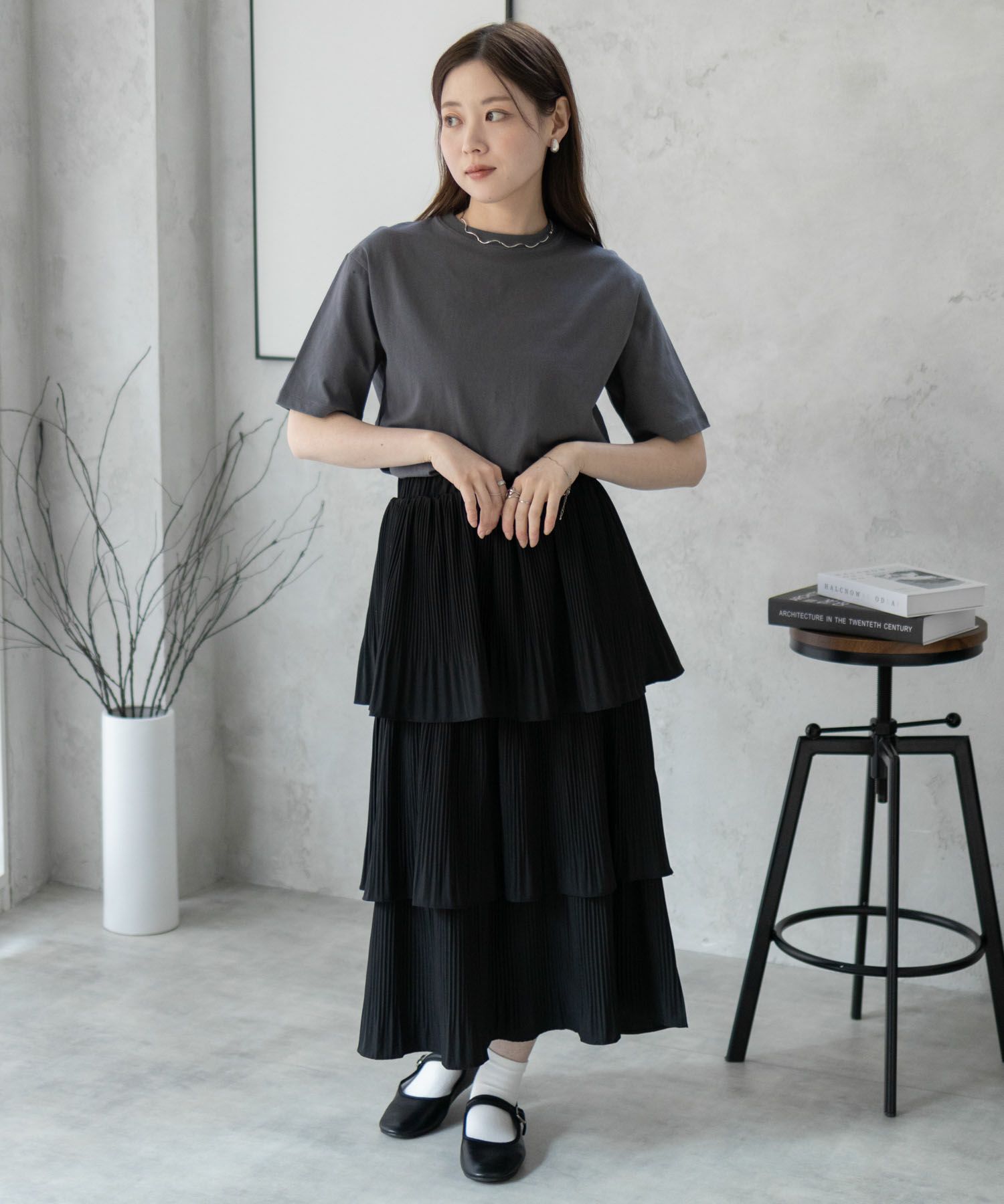 nAvy  無地クルーTシャツ レディース商品画像-36