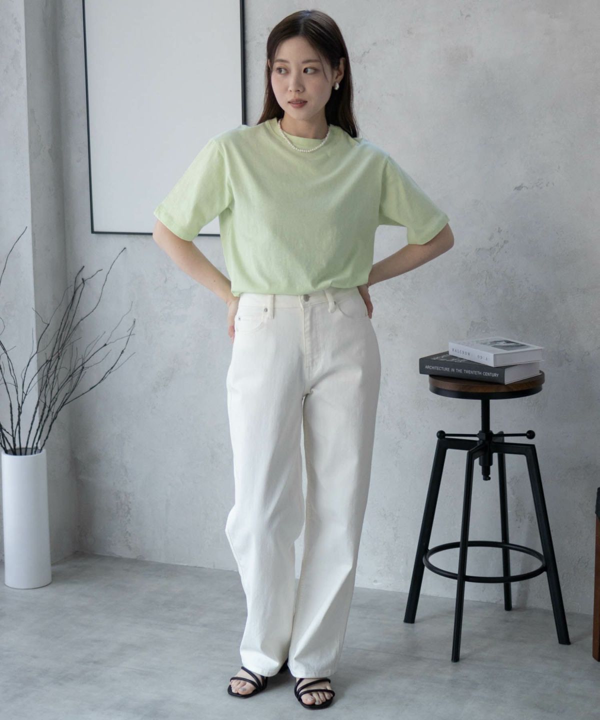 nAvy 無地クルーTシャツ レディース