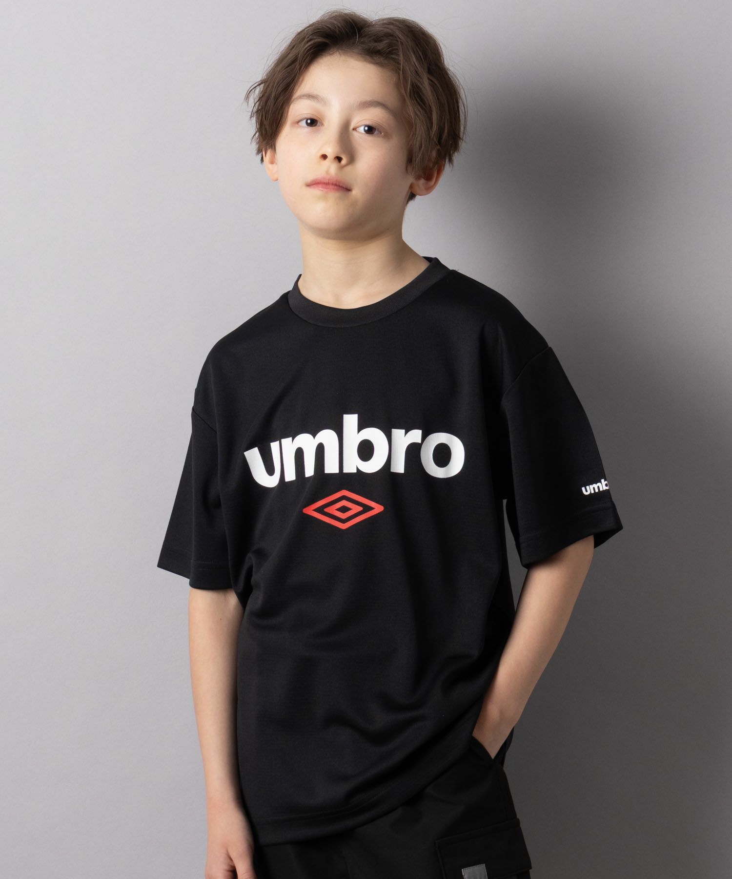 umbro 両面ロゴプリントTシャツ キッズ ネコポス 対応商品