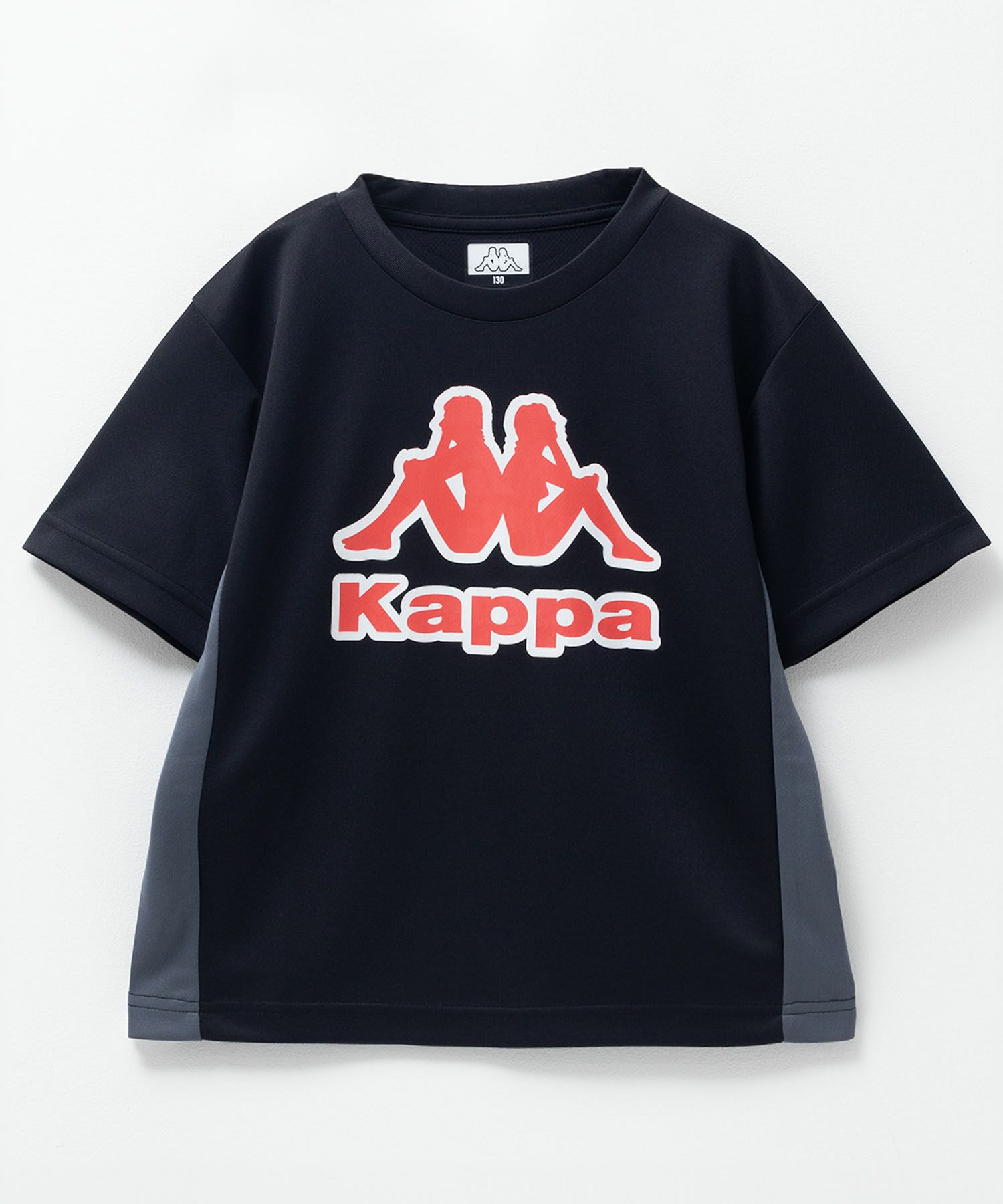 KAPPA  配色切替Tシャツ キッズ メール便 対応商品商品画像-1