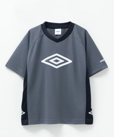 umbro  Vネック配色切り替えTシャツ キッズ ネコポス 対応商品