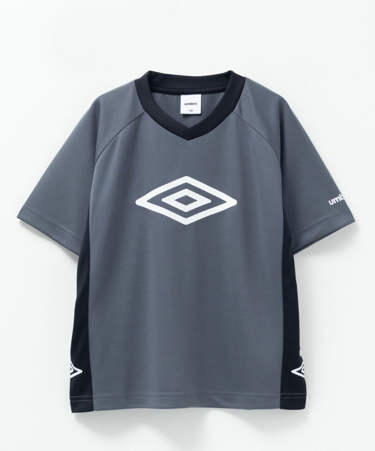 umbro Vネック配色切り替えTシャツ キッズ ネコポス 対応商品