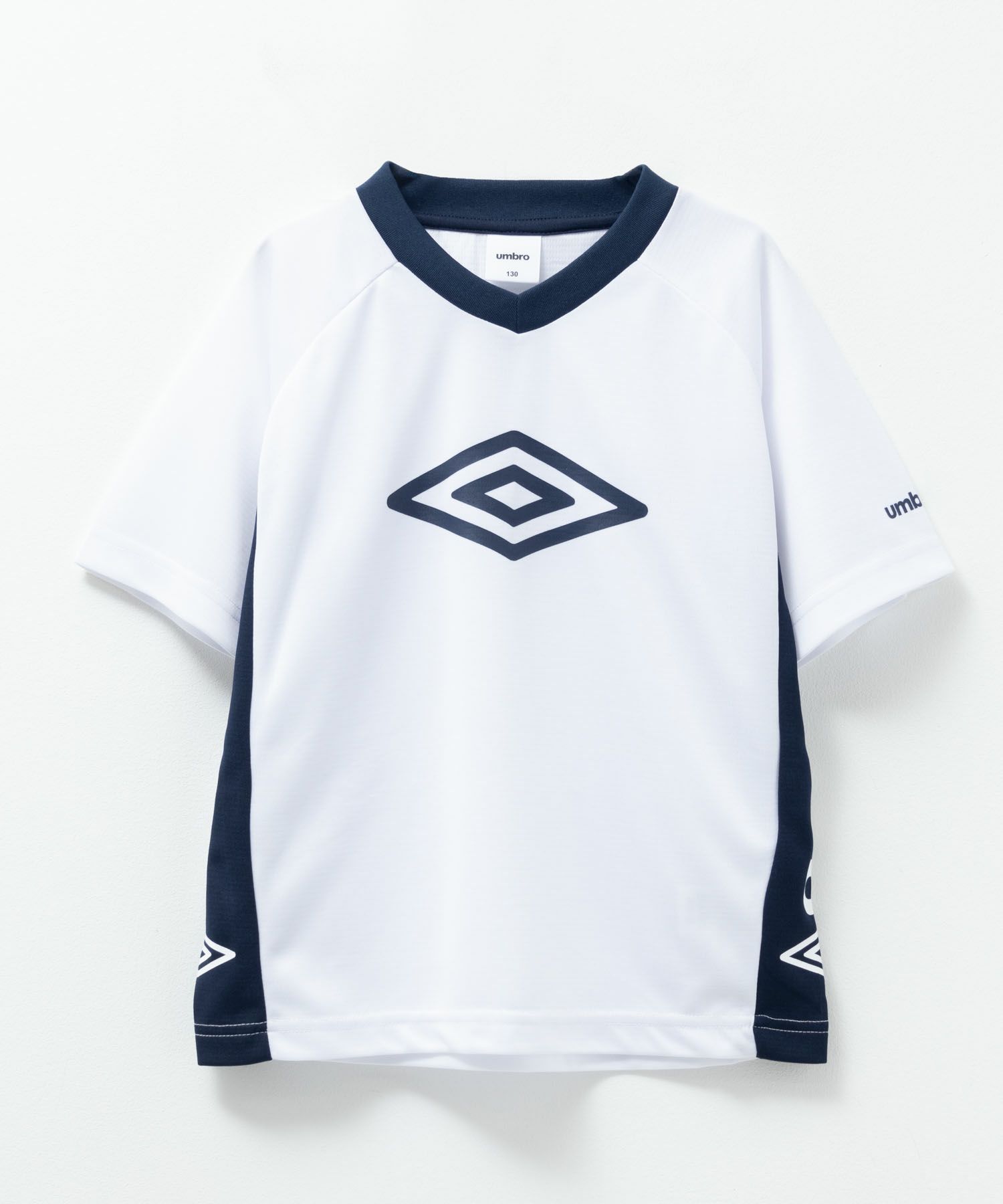 umbro  Vネック配色切り替えTシャツ キッズ メール便 対応商品商品画像-10