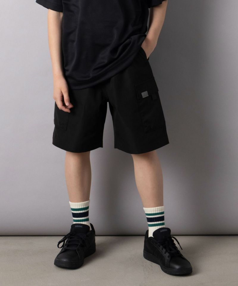 NAVY  通学に最適 撥水カーゴショートパンツ キッズ商品画像-1