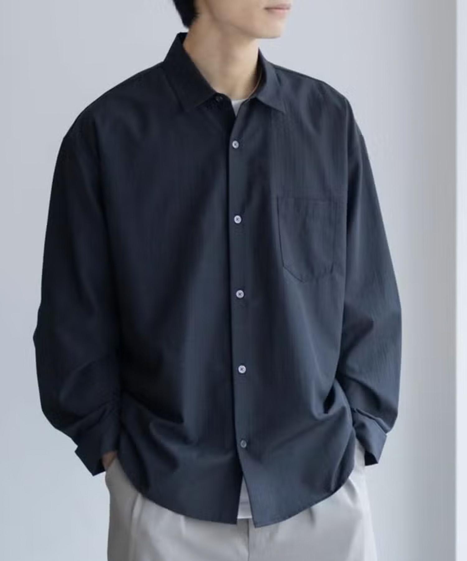 URBAN COLLECTION AIR Smoosy レギュラーカラーシャツ メンズ