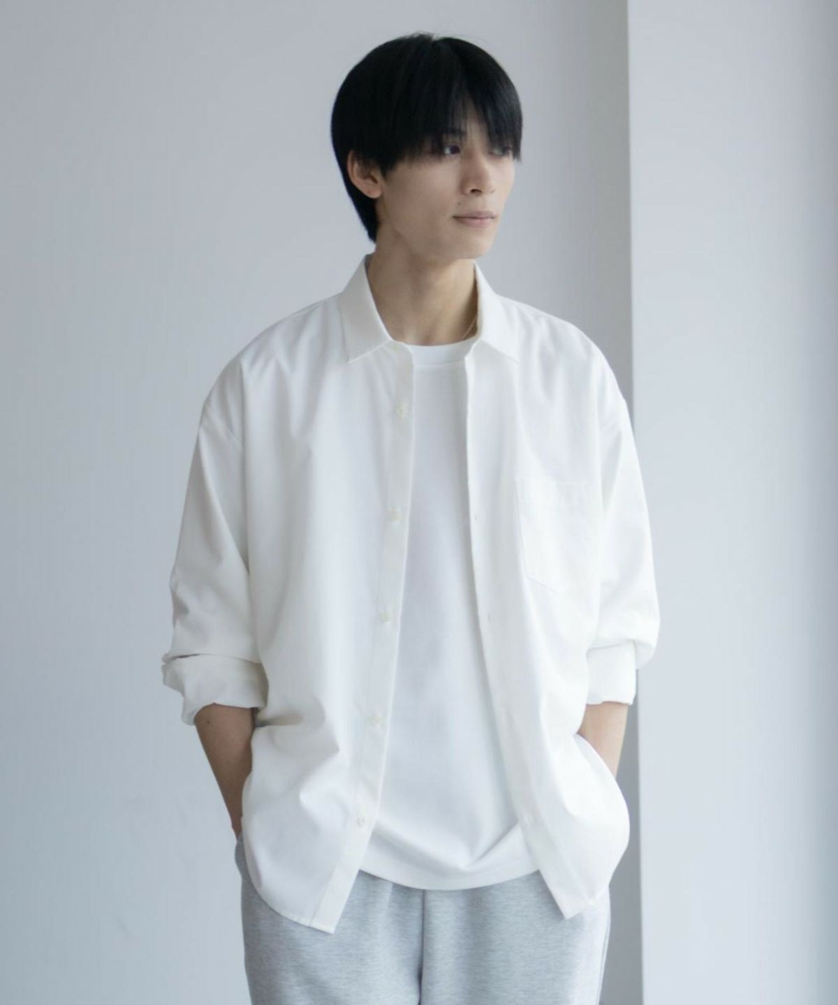 URBAN COLLECTION AIR Smoosy レギュラーカラーシャツ メンズ